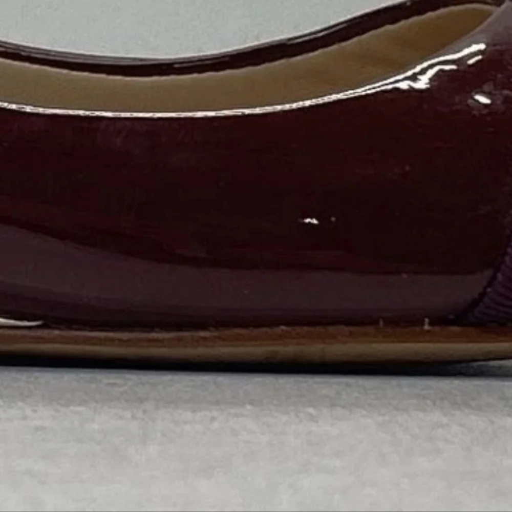 Tory Burch Maroon Flats with Gold Detail 6m